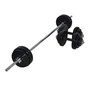 65kg Rubber Barbell & Dumbbell Combo Set