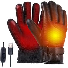 USB Heated Gloves, Electric Hand Warmer Winter Heating Gloves, Men Women Thermal Heated Gloves for Motorcycle, Working, Cycling, Fishing