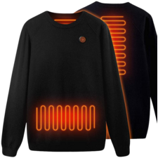 Heated Tops Knitted, USB Electric Wool Sweater, Thermal Underwear for Adult