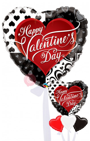 Valentines Black Hearts Jum...