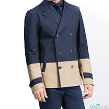 Beige and Blue Lifestyle Jacket