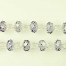 Cubic Zirconia, Faceted Button Shape