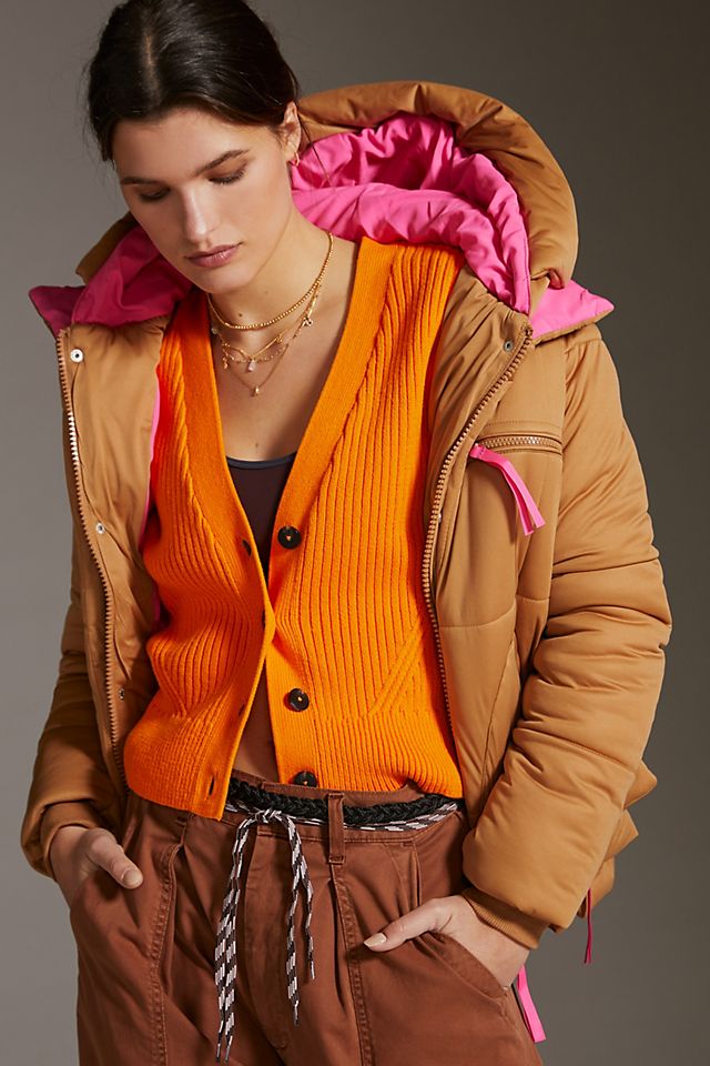 Colorblocked Puffer Jacket