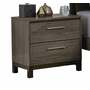 Homelegance Vestavia 2 Drawer Nightstand in Gray 1936-4