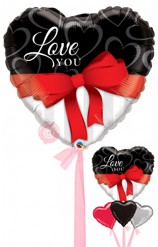 Jumbo Love You Red Ribbon B...