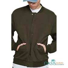 Dark Brown Rustic Mens Bomber Jacket