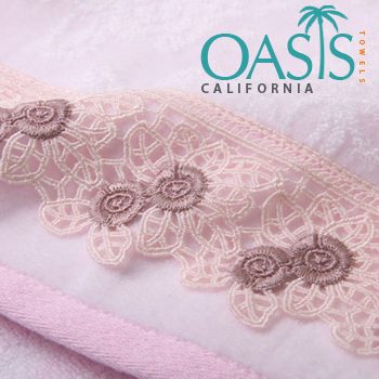 Classic White-Laced Towels ...