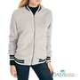 Grey and Black Simple Womens Bomber Jacket