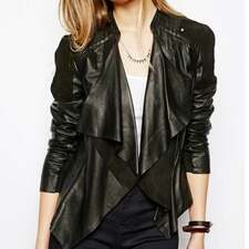 black leather jacket