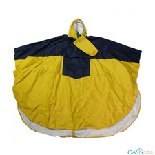 Yellow and Black Poncho-Style Jacket