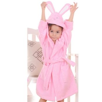 Wholesale Baby Pink Bathrob...