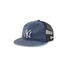 NEW ERA Eric Emanuel x New Era LS 9FIFTY New York Yankees Trucker Hat, Main, color, BLUE