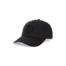 STONE ISLAND Embroidered Logo Baseball Cap, Main, color, BLACK