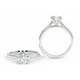 Princess Wed Fit Uniform Solitaire Ring