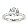 Round Wed Fit Tulip Solitaire Ring