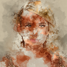 Watercolor Art #85 - Emma Roberts - Creator Space | OpenSea