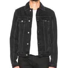 Menâs Black Denim Jacket
