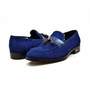 British Walkers Space Men's Navy Blue Leather Loafers