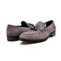 British Walkers Space Men's Gray Leather Loafers