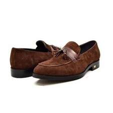 British Walkers Space Men's Brown Leather Loafers
