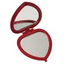Promotional Red Heart Compact Mirror. Private label. - Femme Promo