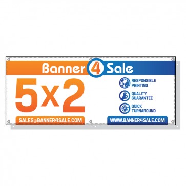 5 ft x 2ft Vinyl Banner on ...