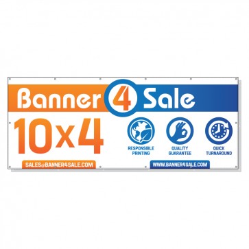 4 FT x 10 FT Vinyl Banner