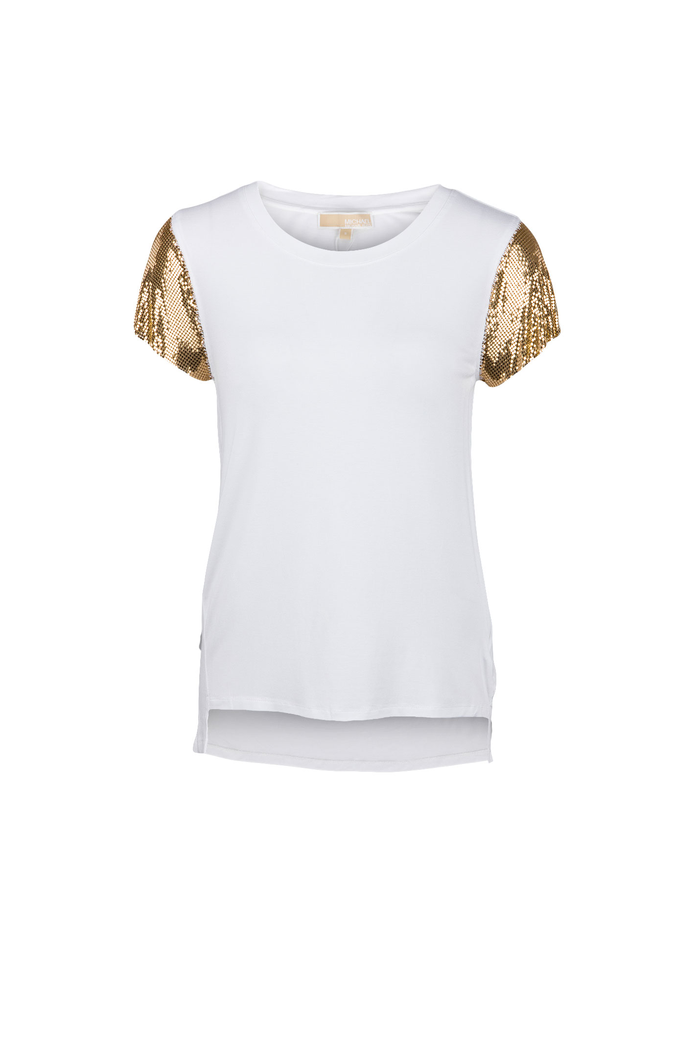 Michael Kors Mesh Sleeve Top