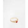 ASOS Pinky Ring With Stone In Gold