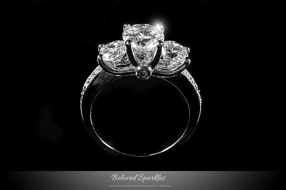 Lisette Three Stone 3 Carat...