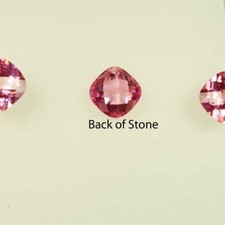 Cubic Zirconia, Faceted Cushion Cut