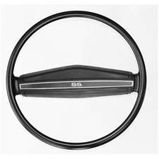 Steering Wheel Black, SS, 1971-74 Chevelle/ Camaro/ Nova/ El Camino/ Monte Carlo