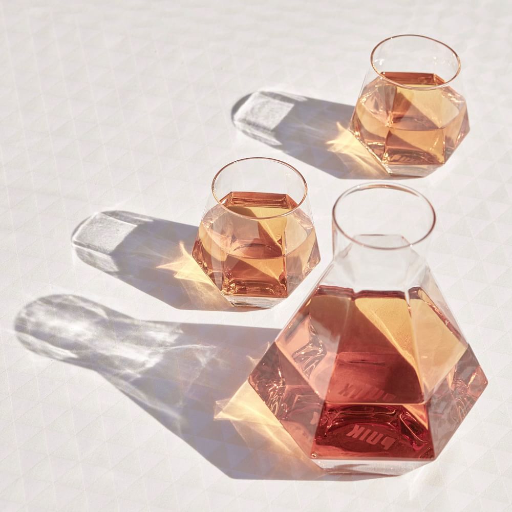 Puik Designs Faceted Radiant Drinking Glasses (Set of 2)