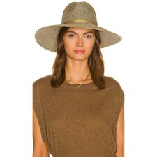 Nikki Beach Harper Hat in Gold Tweed | REVOLVE