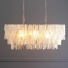 Capiz Rectangle Chandelier