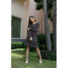 Buy KASHMIR FLORAL JACQUARD DRESS Online in India