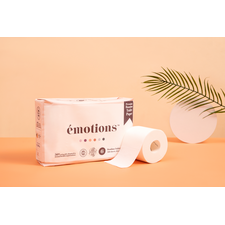 100% Bamboo White 4ply Naked Toilet Paper Rolls 6 Rolls x 8 Packs