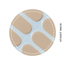 Natural Nude Semi-cured Gel Nail Wraps