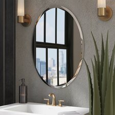 Anaelle Modern &amp; Contemporary Beveled Bathroom / Vanity Mirror