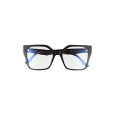 FENDI 54mm Butterfly Blue Light Blocking Glasses, Main, color, VIVA COLOR