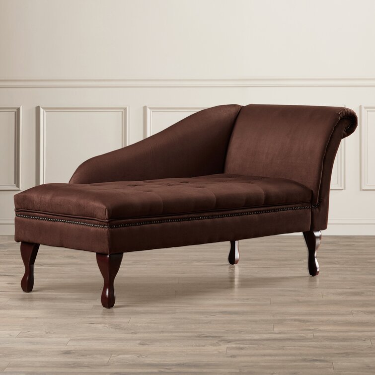Catalano Tufted Right Arm Chaise Lounge with Storage