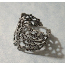 Adjustable Silver Filigree Ring