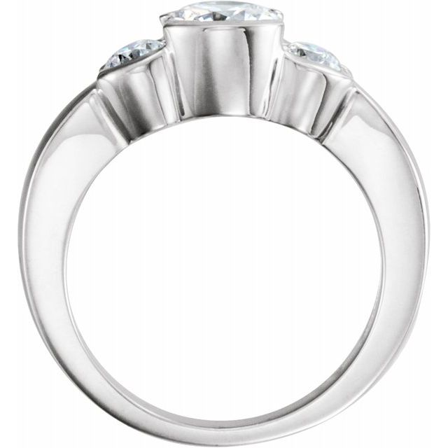 14K White Gold 4.4 mm Diamo...