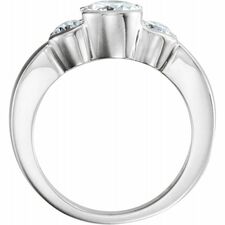 14K White Gold 4.4 mm Diamond Wedding Band