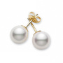 Mikimoto 18K Yellow Gold Akoya Pearl Stud Earrings