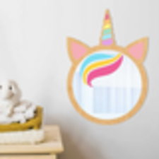 Wooden kids mirror