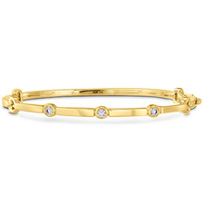 0.15 ctw. Copley Multi Stone Bangle in 18K Yellow Gold