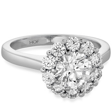 0.2 ctw. Beloved Open Gallery Engagement Ring in 18K White Gold - HBSBELOV00218WAA-C