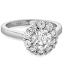 0.2 ctw. Beloved Open Gallery Engagement Ring in 18K White Gold - HBSBELOV00218WAA-C