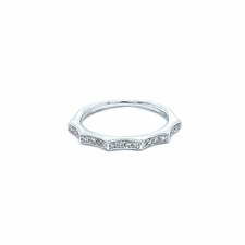 Diamond Fancy Ladies Band Ring in 14K White Gold